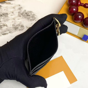 Elegante Cartera Mini para Mujer, Monedero de Cuero Genuino, Pequeño Porta Tarjetas, Bolso de Mano de Lujo para Viajes al Aire Libre, Moda Masculina - Product Image 3