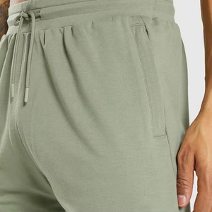 Pantalon de jogging droit taille haute pour homme, 100 % coton, écologique, séchage rapide, respirant, décontracté, avec cordon de serrage - Product Image 6