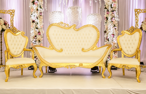 Conjunto de Sofás para Escenario de Boda Estilo Maharaja, Sofá para Recepción de Boda India, Sofá/Couch para Novios en Venta - Product Image 4