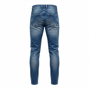 Jeans en denim délavé pour homme, coupe droite, taille mi-haute, en coton, décontracté, séchage rapide, écologique, de marque personnalisée, exporté du Bangladesh - Product Image 4