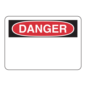 Panneau de signalisation de danger Brady 7x10 pouces, panneau de signalisation de zone dangereuse pour intérieur et extérieur - Product Image 2