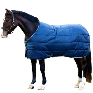 Premium Equestrian Oxford <b>Fabric</b> Horse Blanket Waterproof Round Rug with Ripstop Sports Turnout Horse Rug - Product Image 1