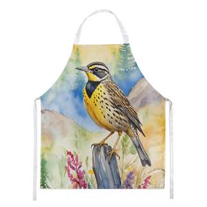Oregon Western Meadowlark Grand tablier de cuisine multicolore unisexe pour la cuisson, l'artisanat et le jardinage-pour adultes et hommes femmes - Product Image 1