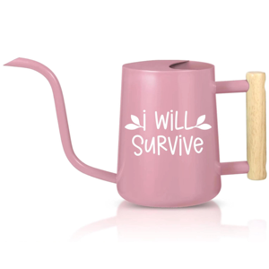 Regadera de metal con mango de madera negra, adecuada para plantas de interior, balcones y jardines exteriores, herramienta de riego de jardín de la India. - Product Image 3