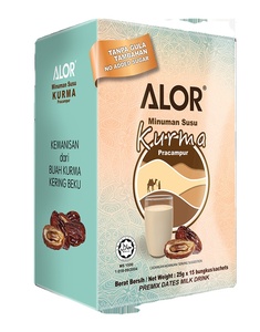 Alor premix นม25gx15วันแห้งแช่แข็งกล่องนมฮาลาลพลังงานสารต้านอนุมูลอิสระที่อุดมไปด้วยวิตามินแร่ธาตุธัญพืชผู้ใหญ่และเด็ก - Product Image 1