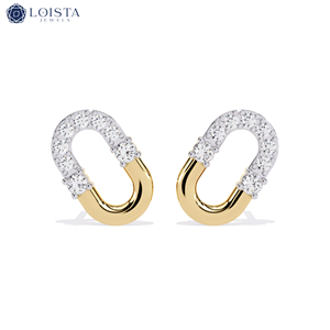 Lab Grown Diamond Round Brilient Cut <b>Earring</b> With IGI Certified For Women's Luxury Jewelry With Lab Created Diamonds - Product Image 4