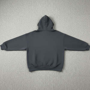 Sudadera con Capucha Extra Grande para Mujer, Diseño 2026, Color Gris Oscuro, 100% Algodón, Hombros Caídos, Sudadera Cálida de Invierno para Mujer - Product Image 5