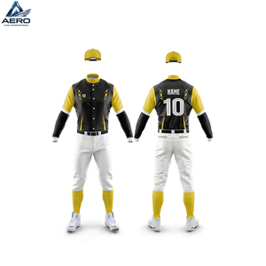 Uniforme de Béisbol Deportivo de Último Diseño y Buena Calidad con Estampado Digital por Sublimación y Botones Completos para Personalizar con tu Propio Estampado - Product Image 1