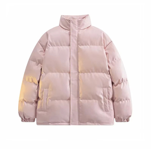 Chaquetas acolchadas de piel sintética con cuello alto para hombre, para invierno - Product Image 5