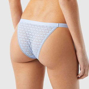 Braguitas Tanga de Cintura Media para Mujer, Rayadas, de Encaje, Sin Costuras, Tejidas, Ultrafinas, de Algodón y Fibra de Bambú, Antibacterianas, Paquete Combinado para Uso Diario - Product Image 6