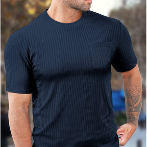 Nouveau T-shirt pour homme en coton de haute qualité à manches courtes pour homme, couleur unie, décontracté, hauts pour homme, t-shirts - Product Image 5