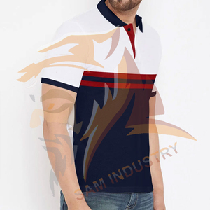 Chemises Polo Homme Personnalisées de Haute Qualité Respirantes en Tissu Jersey 100% Coton Manches Courtes - Product Image 3