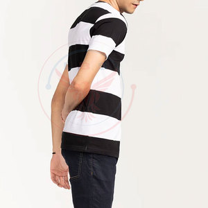 T-shirts à manches courtes pour hommes de haute qualité, logo personnalisé, coupe classique, polyester/coton, respirant et à séchage rapide - Product Image 5