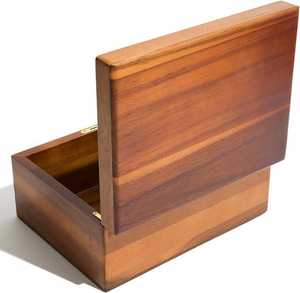 Personalized Acacia Wood Memory <b>Box</b> with Lock: Custom Engraved Wedding <b>Keepsake</b> Chest, Baby <b>Keepsake</b> - Product Image 3