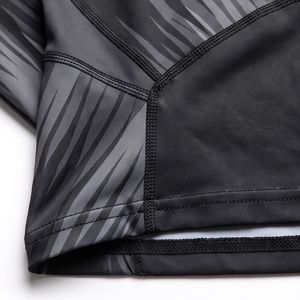 Rashguard personnalisé à manches longues en Spandex et Polyester pour MMA, Jiu Jitsu et Combat – Haut d'entraînement extensible et durable - Product Image 6