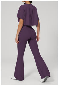 Conjunto de Yoga para Mujer, Ropa Deportiva Transpirable y Ligera, Prendas Esenciales para Fitness, con Pantalones de Yoga Sin Costuras y Sujetador Deportivo Sin Tirantes - Product Image 6