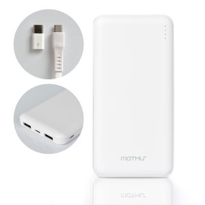 Etc Modis Slim <b>10000mAh</b> Auxiliary Battery Dual Port Simultaneous Charging Portable C-Type - Product Image 1