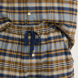 Ensemble de pyjama en flanelle douce et chaude à carreaux pour homme, manches longues, boutonné, vêtements de nuit amples, vêtements de détente pour la maison, pour l'automne et l'hiver - Product Image 5