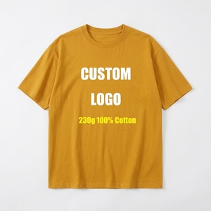 T-shirt Homme Oversize en Coton 230 GSM, Col Rond, Couleur Unie, Personnalisable avec Logo, Tricoté, Style Décontracté Streetwear – Vente en Gros - Product Image 6