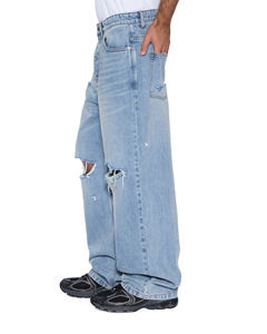 Jeans Holgados de Alta Calidad para Hombre, con Estilo Desgastado, Transpirables y Ecológicos, 100% Algodón - Product Image 3