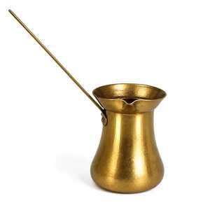 Cafetera Turca de Cobre Cezve, Cafetera Ibrik para Estufa con Mango Largo de Metal para Cocina y Restaurante - Product Image 2