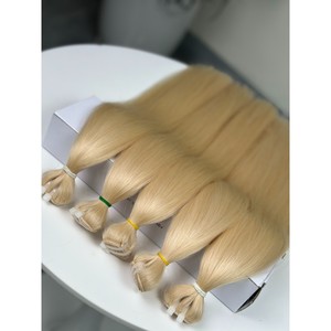Extensions de cheveux vierges vietnamiens blond platine, lisses et raides, double épaisseur, vente en gros - Product Image 1