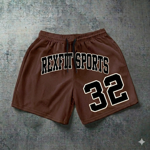 Pantalones Cortos de Baloncesto de Malla para Hombre REXFIT SPORTS, con Número Personalizado, para Gimnasio, Fitness y Entrenamiento, Ligeros - Product Image 1