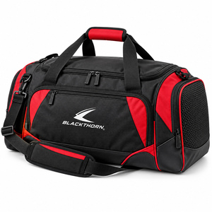 Bolsa Deportiva Negra y Amarilla de Gran Capacidad para Viajes, Gimnasio y Fin de Semana - Product Image 2