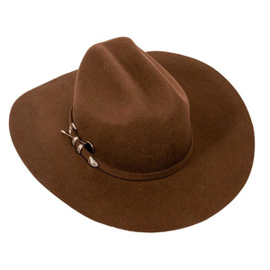 Sombrero de vaquero clásico de cuero personalizado en venta, sombrero de vaquero de cuero de primera calidad con etiqueta privada para unisex - Product Image 4
