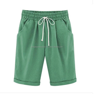 Shorts Deportivos Personalizados para Mujer, Cintura Elástica, Transpirables, de Algodón Ligero, para Gimnasio, Entrenamiento y Running - Product Image 4