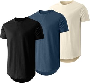 Camiseta de Manga Corta para Hombre, Cuello Redondo, Color Sólido, Tejido de Punto, Corte Regular, Casual, Negra, Blanca, Gris, Nueva Colección 2026, Hecha a Medida - Product Image 3