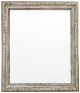 Distressed Whitewash Pine Wood Shabby Chic Photo <b>Frame</b> Hand-Carved Rose Ornaments 25x25cm Square Lightweight Tabletop | - Product Image 2