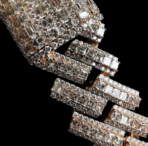 Best Price Jewelux IGI Certified <b>Statement</b> <b>Necklace</b> 925 Silver Black Rhodium Moissanite Cushion Cut Geometric Bead Chain - Product Image 5