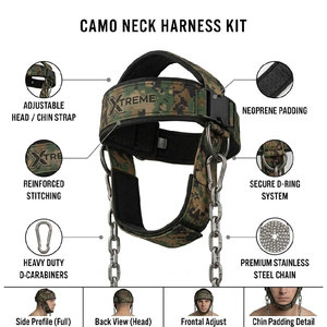 Arnés de Cabeza para Ejercicio, Gimnasio, Levantamiento de Pesas, Arnés de Cabeza para Entrenamiento de Alta Calidad a Bajo <span class=keywords><strong>Precio</strong></span>, Unisex - Product Image 4