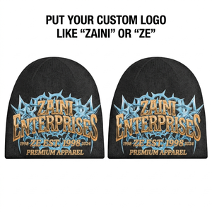 Premium 320 GSM Acrylic Knit <b>Men</b> Beanies <b>Cap</b> Black Ribbed <b>Winter</b> Hat Custom Embroidery DTF Print Woven Label Logo Soft Warm - Product Image 1