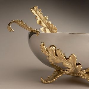 Luxury Decorative Gold Designer Glass serving bowl for wedding birthday party or any event celebration - Product Image 6