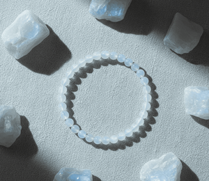 Handmade AAA Moonstone Round Bead Bracelet – Polished Gemstone Stretch Bracelet for <b>Men</b> & Women - Product Image 4