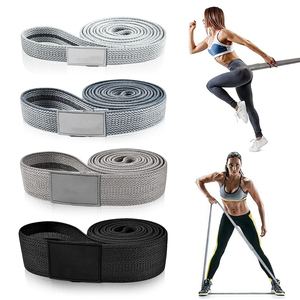 Lot de 3 bandes de résistance en tissu latex de résistance moyenne Geo Brother Co STRENGTH SPORTS, équipement d'exercice, logo couleur personnalisé - Product Image 6