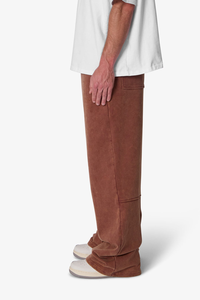 Men's Brown Corduroy Casual <b>Pants</b> Elastic Waist Side Pockets Midweight Breathable Autumn Wear - Product Image 4