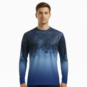 Ropa de pesca de secado rápido anti-UV de alta calidad personalizada, camisas de pesca sublimadas OEM de manga larga, camisa de caza sublimada - Product Image 4