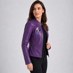 Veste en cuir pour femme, conçue pour le confort, la durabilité et un style élégant et décontracté, idéale pour les voyages, les événements décontractés et les garde-robes modernes. - Product Image 4