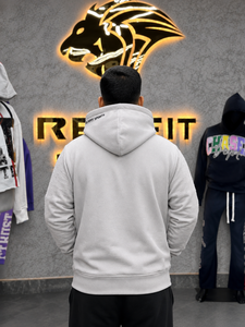 เสื้อฮู้ดซิปสีเทาสำหรับผู้ชาย พิมพ์ลาย DTG ทรงปกติ สไตล์ลำลอง สตรีทแวร์ เสื้อฮู้ดพิมพ์ลายแบบ Sublimation Transfer - Product Image 6
