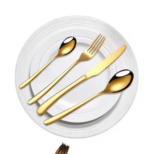 Juego de cubiertos de metal con acabado clásico, cuchara y tenedor de acero inoxidable para la industria hotelera - Product Image 4