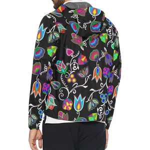 Vestes coupe-vent à capuche avec logo personnalisé, fermeture éclair, sublimation, légères, 100% polyester, unisexes, pour l'extérieur, en vente - Product Image 3