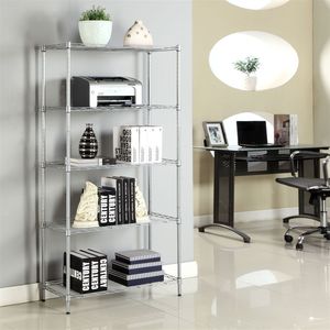 Scaffale Organizzatore in Acciaio a 5 Ripiani Regolabili, Unità di Stoccaggio per Garage Resistente - Product Image 2