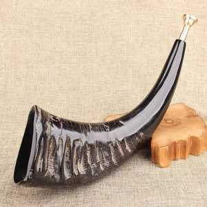 Auténtica Cuerno de Búfalo Natural Hecho a Mano, Cuerno de Caza Tradicional, Decorativo, Coleccionable, Artesanía, Regalo - Product Image 3