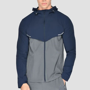 Ensemble de survêtement léger et confortable pour homme, coupe-vent imperméable deux pièces pour l'exercice et la course, idéal pour le streetwear et l'entraînement. - Product Image 4