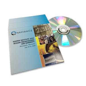 Caja de Cartón para CD Impresa a Todo Color Personalizada con Cierre de Cremallera y Tira Desprendible, Embalaje para Presentaciones Educativas, Replicación de Discos DVD - Product Image 1