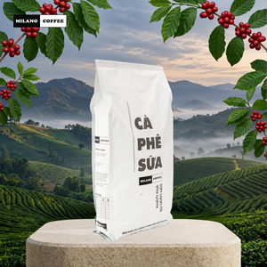 Café moulu Robusta torréfié foncé aromatisé à la noisette, texture sèche, sac de 1 kg pour machines - Product Image 2