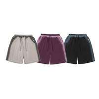 Shorts de sport athlétiques haut de gamme pour hommes et femmes – Vente en gros – Taille haute, coupe ample, essentiels, couleur unie, style décontracté